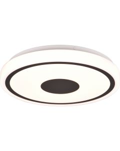 LED Plafondlamp - Plafondverlichting - Trion Slodan - 16W - Aanpasbare Kleur - Rond - Mat Wit - Kunststof