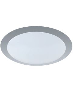 LED Plafondlamp - Plafondverlichting - Trion Ginzon - 12W - Warm Wit 3000K - Rond - Mat Titaan - Aluminium