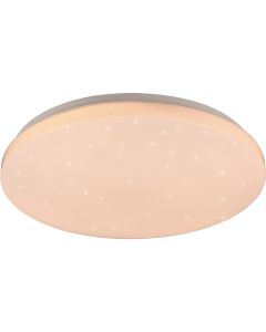 LED Plafondlamp - Plafondverlichting - Trion Slodan - 16W - Aanpasbare Kleur - Rond - Mat Wit - Kunststof