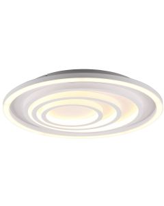 LED Plafondlamp - Plafondverlichting - Trion Slodan - 16W - Aanpasbare Kleur - Rond - Mat Wit - Kunststof