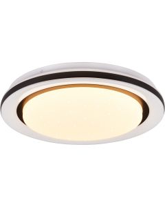 LED Plafondlamp - Plafondverlichting - Trion Balfy - 20W - Natuurlijk Wit 4000K - Vierkant - Mat Wit - Aluminium