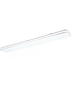 LED Plafondlamp - Plafondverlichting - Trion Povino - 30W - Warm Wit 3000K - Dimbaar - Rechthoek - Mat Nikkel - Aluminium