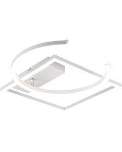 LED Plafondlamp - Plafondverlichting - Trion Pivacci - 23W - Natuurlijk Wit 4000K - Rond - Mat Wit - Aluminium