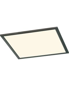 LED Plafondlamp - Plafondverlichting - Trion Povino - 25W - Warm Wit 3000K - Dimbaar - Vierkant - Mat Nikkel - Aluminium