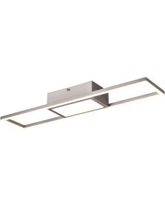 LED Plafondlamp - Plafondverlichting - Trion Tarza - 22W - Aanpasbare Kleur - Vierkant - Mat Wit - Aluminium