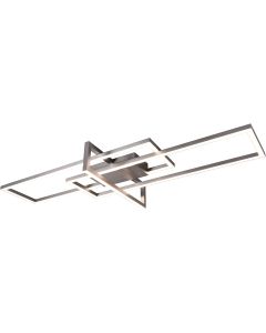 LED Plafondlamp - Plafondverlichting - Trion Zilab - 22W - Warm Wit 3000K - Rond - Roestkleur - Aluminium