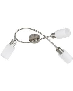 LED Plafondlamp - Plafondverlichting - Trion Colmino - E27 Fitting - 1-lichts - Vierkant - Mat Wit - Aluminium