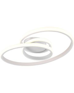 LED Plafondlamp - Plafondverlichting - Trion Zilab - 22W - Warm Wit 3000K - Rond - Roestkleur - Aluminium