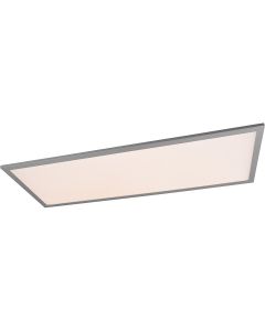 LED Plafondlamp - Plafondverlichting - Trion Tirus - 34W - Aanpasbare Kleur - Rechthoek - Mat Titaan - Aluminium