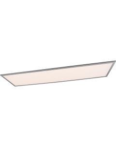 LED Plafondlamp - Plafondverlichting - Trion Tirus XL - 34W - Aanpasbare Kleur - Rechthoek - Mat Titaan - Aluminium