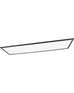 LED Plafondlamp - Plafondverlichting - Trion Tirus XL - 34W - Aanpasbare Kleur - Rechthoek - Mat Zwart - Aluminium