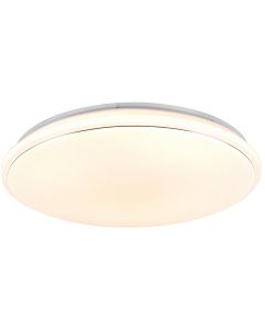 LED Plafondlamp - Plafondverlichting - Trion Slodan - 16W - Aanpasbare Kleur - Rond - Mat Wit - Kunststof