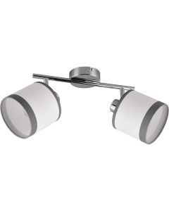 LED Plafondlamp - Plafondverlichting - Trion Colmino - E27 Fitting - 1-lichts - Vierkant - Mat Wit - Aluminium