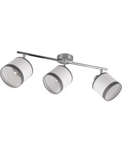 LED Plafondlamp - Plafondverlichting - Trion Colmino - E27 Fitting - 1-lichts - Vierkant - Mat Wit - Aluminium