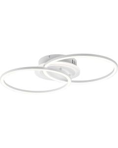 LED Plafondlamp - Plafondverlichting - Trion Venda - 25W - Warm Wit 3000K - Dimbaar - Rond - Mat Titaan - Aluminium