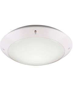 LED Plafondlamp - Trion Camiro - Opbouw Rond - Waterdicht IP54 - E27 Fitting - Mat Wit - Kunststof