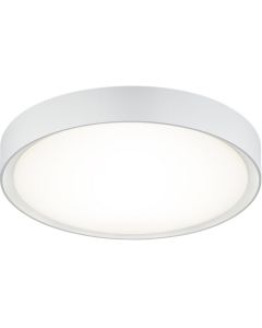 LED Plafondlamp - Trion Clirno - 18W - Warm Wit 3000K - Dimbaar - Opbouw Rond - Mat Wit - Kunststof