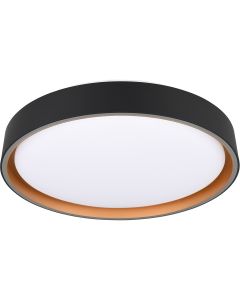 LED Plafondlamp - Trion Seykon - 30W - Aanpasbare Kleur - Dimbaar - Afstandsbediening - Sterlicht - Rond - Mat Wit - Kunststof