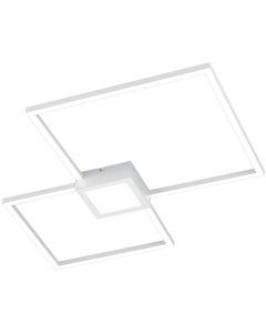 LED Plafondlamp - Trion Hydro - 28W - Warm Wit 3000K - Dimbaar - Rechthoek - Mat Zwart - Aluminium