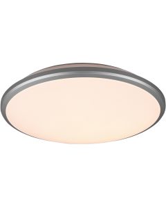 LED Plafondlamp - Trion Lombis - 20.5W - Warm Wit 3000K - Dimbaar - Rond - Mat Titaan - Kunststof