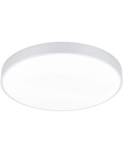 LED Plafondlamp - Trion Hakura - 46W - Natuurlijk Wit 4000K -  Dimbaar - Sterlicht - Rond - Mat Wit - Kunststof