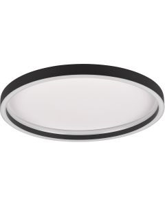 LED Plafondlamp - Aigi Syna - Opbouw Rond 20W - Warm Wit 3000K - Mat Wit - Aluminium