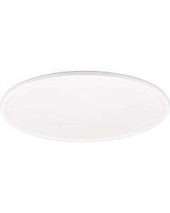 LED Plafondlamp - Trion Seykon - 30W - Aanpasbare Kleur - Dimbaar - Afstandsbediening - Sterlicht - Rond - Mat Wit - Kunststof