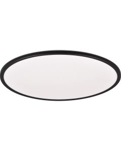 LED Plafondlamp - Trion Seykon - 30W - Aanpasbare Kleur - Dimbaar - Afstandsbediening - Sterlicht - Rond - Mat Wit - Kunststof