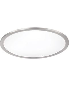 LED Plafondlamp WiZ - Trion Givon - 20W - Aanpasbare Kleur - Dimbaar - Afstandsbediening - Rond - Mat Nikkel - Aluminium