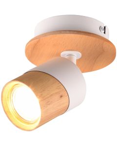 LED Plafondspot - Brinton Betin - GU10 Fitting - 2-lichts - Rond - Mat Zwart - Kantelbaar - Aluminium