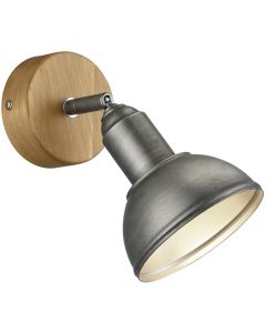 LED Plafondspot - Trion Delvira - E14 Fitting - 1-lichts - Rond - Antiek Nikkel - Aluminium