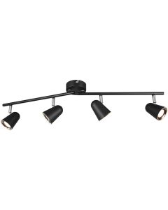 LED Plafondspot - Trion Nonta - GU10 Fitting - 3W - Warm Wit 3000K - 1-lichts - Rond - Mat Wit - Aluminium