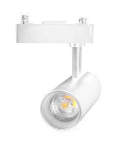 LED Railverlichting - Track Spot - Prixa Pina - 1 Fase - 20W - Aanpasbare Kleur - Mat Zwart - Rond - Aluminium