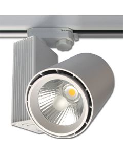 LED Railverlichting - Track Spot - Prixa Oron - 30W - 3 Fase - Rond - Natuurlijk Wit 4000K - Mat Wit - Aluminium