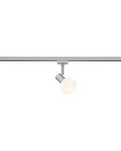 LED Railverlichting - Track Spot - Trion Dual Besina - 2 Fase - E14 Fitting - Rond - Mat Nikkel - Aluminium