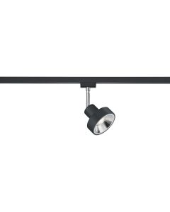 LED Railverlichting - Track Spot - Trion Dual Leonida - 2 Fase - GU10 Fitting - Rond - Mat Zwart - Aluminium