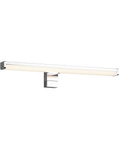 LED Spiegelverlichting - Trion Liman - 7.4W - Spatwaterdicht IP44 - Warm Wit 3000K - Glans Chroom - Kunststof