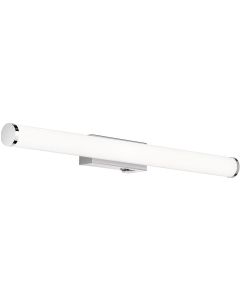 LED Spiegelverlichting - Trion Matero - 6W - Spatwaterdicht IP44 - Warm Wit 3000K - Glans Chroom - Aluminium