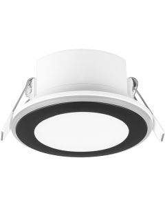 LED Spot - Inbouwspot - Trion Auran - 5W - Warm Wit 3000K - Rond - Mat Chroom - Kunststof