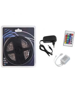 LED Strip Set RGB - Prixa Blinkon - 5 Meter - 150 LEDs - Dimbaar - RGB Kleurverandering - Afstandsbediening - Zelfklevend