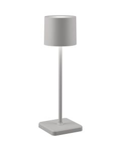 LED Tafellamp - Trion Palina - 1.5W - Warm Wit 3000K - RGBW - Dimbaar - Ovaal - Mat Wit - Kunststof