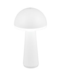 LED Tafellamp - Trion Palina - 1.5W - Warm Wit 3000K - RGBW - Dimbaar - Ovaal - Mat Wit - Kunststof