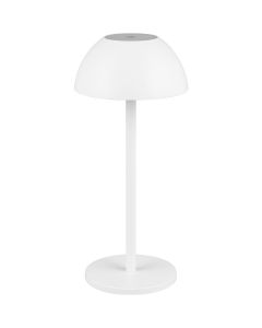 LED Tafellamp - Trion Palina - 1.5W - Warm Wit 3000K - RGBW - Dimbaar - Ovaal - Mat Wit - Kunststof