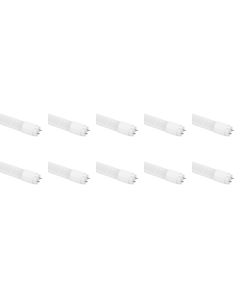 LED TL Buis T8 10 Pack - Aigi - 120cm 18W High Lumen 140 LM/W - Warm Wit 3000K