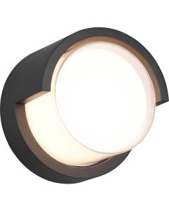 LED Wandlamp - Wandverlichting - Viron Xinom - GU10 Fitting - 2-lichts - Rond - Mat Grijs - RVS