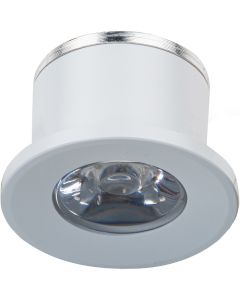 LED Veranda Spot Verlichting - 1W - Natuurlijk Wit 4000K - Inbouw - Rond - Mat Wit - Aluminium - Ø31mm