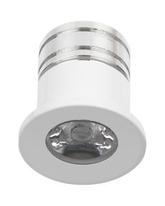 LED Veranda Spot Verlichting - 3W - Natuurlijk Wit 4000K - Inbouw - Rond - Mat Wit - Aluminium - Ø31mm