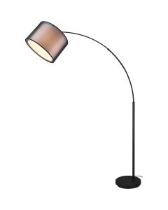 LED Vloerlamp - Trion Kibo - E27 Fitting - 1-lichts - Rond - Antiek Zilver - Aluminium