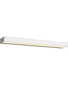 LED Wandlamp - Trion Rolan - Up en Down - 8W - Warm Wit 3000K - Rechthoek - Mat Chroom - Aluminium