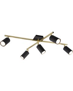 LED Plafondspot - Trion Nonta - GU10 Fitting - 3W - Warm Wit 3000K - 1-lichts - Rond - Mat Nikkel - Aluminium